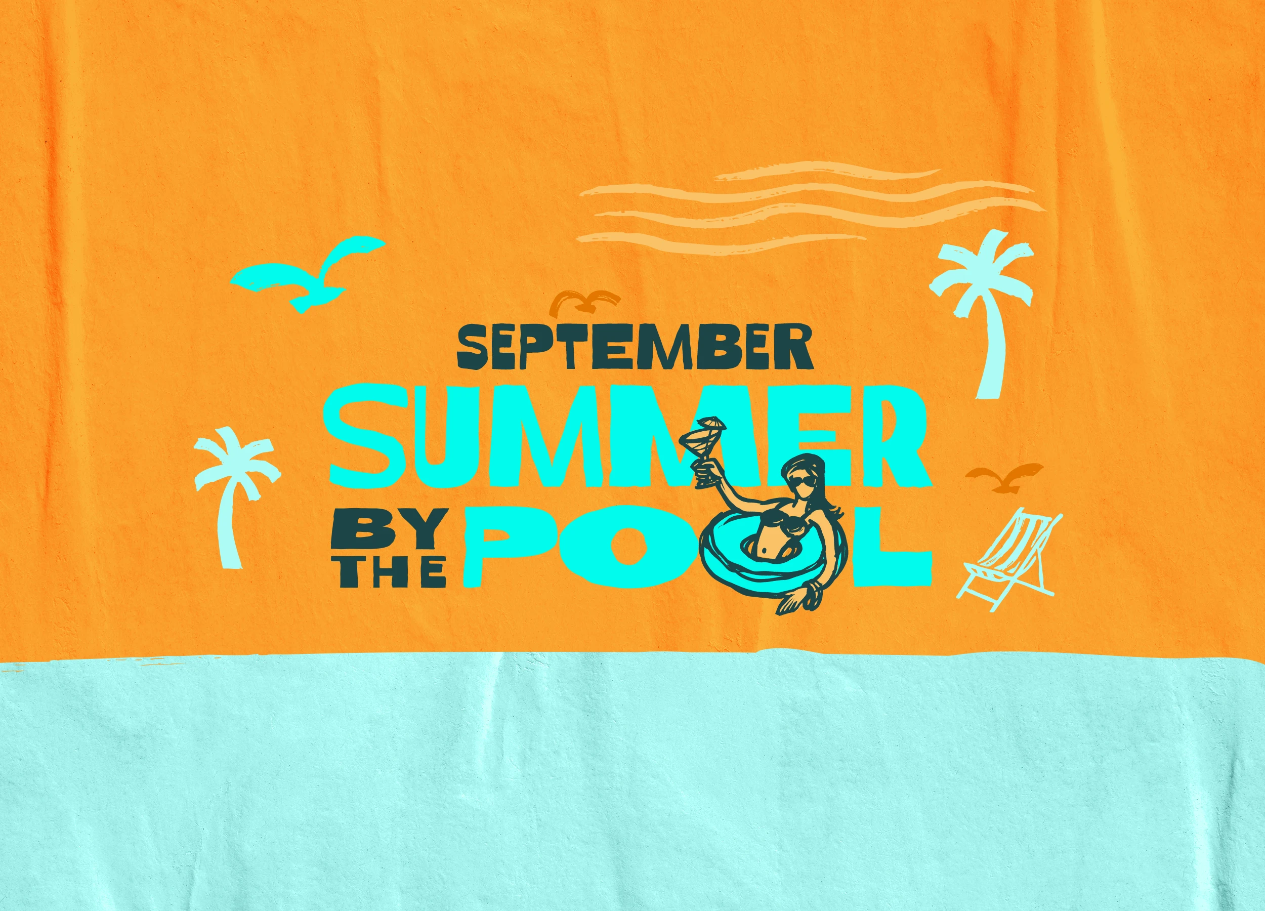 Summer by the pool at Surf Abu Dhabi